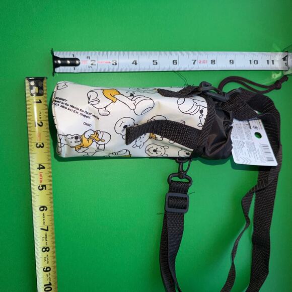 Disney Winnie Pooh Bear Insulated Lunch Bag Tote Drink Carrier Set Daiso Japan - Picture 9 of 9